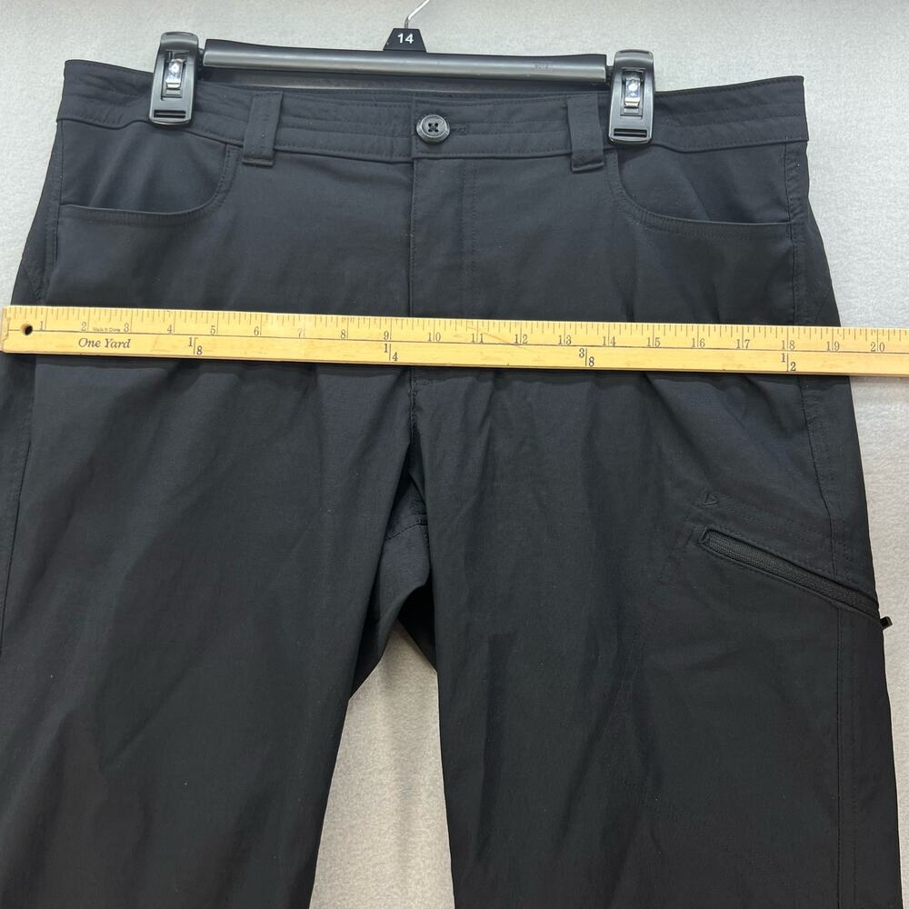 Eddie Bauer Pants Women's Size 14 Black Rainier Capri Hiking Trail Normcore - Picture 3 of 12